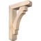 Ekena Millwork Merced Craftsman Smooth Bracket w/ Offset Brace, Douglas Fir, 5 1/2"W x 20"D x 28"H BKT0604X20X28MRC04SDF - alternate 1
